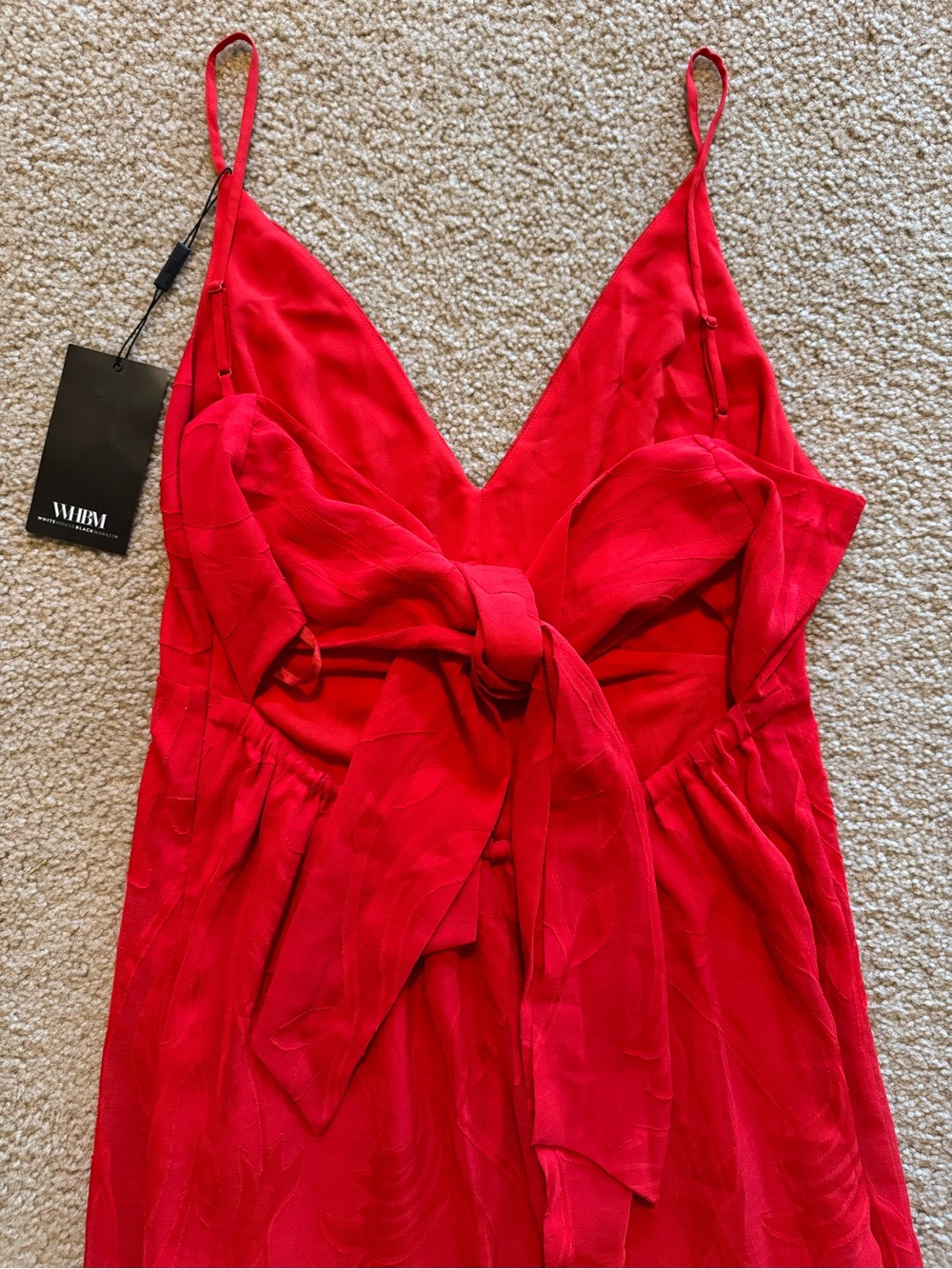 NWT WHBM Chiffon Burnout Maxi Dress - Picture 6 of 8